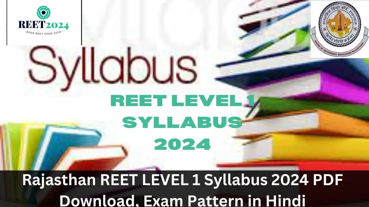 Reet 2024 level 1 syllabus in hindi pdf download